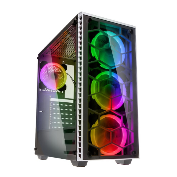 PC Gamer - OXYGEN GAMING - Blanc - Core i5-10400F - RAM 16 Go - Stockage 1  To HDD + 240 Go SSD - RTX 3060 - Windows 10