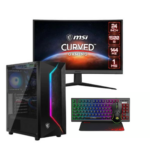 Vengeance Phantom-U MSI Edition Ryzen 5 5500/ 16GB/ 512GB SSD/RΤΧ 3060 12GB/ No OS Gaming PC + MSI Optix G24C6 VA Curved Gaming Monitor 23.6"