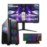 Vengeance Ultra-X1 Ryzen 7-7700/ 32GB DDR5/ 1TB SSD + 2TB HDD/RTX 4060 Ti 8B/ No OS Gaming PC + Samsung Odyssey G32A VA Gaming Monitor 24"