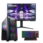 Vengeance Cougar Edition-C5 Ryzen 5-7600/ 16GB DDR5/ 512GB SSD/RTX 4060 8GB/ No OS Gaming PC + Samsung Odyssey G32A VA Gaming Monitor 24"