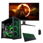 Vengeance Oblivion-X91 Razer Edition Ryzen 9-5900X/ 32GB/ 1TB SSD/ RTX 4060 8GB/ No Os Gaming PC + AOC 24G2SAE/BK VA Gaming Monitor 23.8" FHD