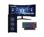 Vengeance Knight-M1 Asus Edition Ryzen 5-7600/ 32GB DDR5/ 1TB SSD/RTX 4060 8GB/ No OS Gaming PC + Samsung Odyssey G5 LC34G55TWWPXEN Ultrawide 34"
