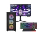 Vengeance Dominator-V9 Corsair Edition Ryzen 5-5500/ 16GB DDR4/ 512GB SSD/RX 6600 8GB/ No OS Gaming PC + Samsung Odyssey G32A VA Gaming Monitor 24"