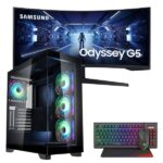Vengeance Ragnarok-V11 Intel i9-14900F/ 32GB DDR5/ 1TB SSD/RTX 4060 Ti 16GB/ No OS Gaming PC + Samsung Odyssey G5 LC34G55TWWPXEN Ultrawide VA HDR