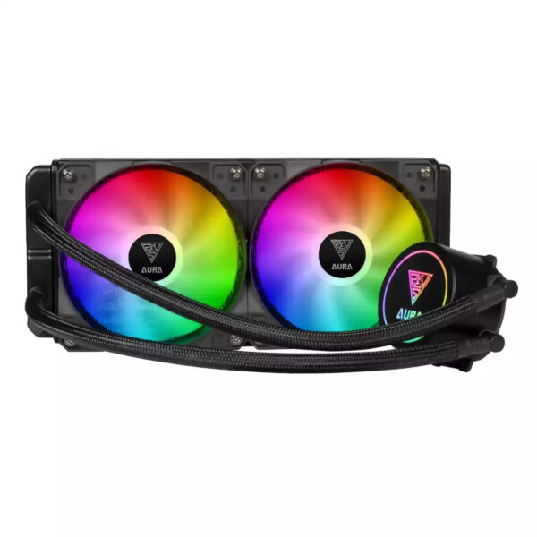 Gamdias Aura GL240 - RGB Υδρόψυξη Επεξεργαστή Διπλού Ανεμιστήρα 120mm για Socket AM4/AM5/1700/115x