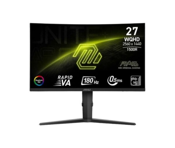 MSI MAG 275CQRF QD E2 VA Curved Gaming Monitor 27" QHD 2560x1440 180Hz με Χρόνο Απόκρισης 0.5ms GTG