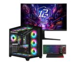 Vengeance Gotham-V93 Ryzen 7-5700X/ 32GB DDR4 / 1TB SSD /RTX 4060 8GB/ No OS Gaming PC + ASRock PG25FFT IPS Gaming Monitor 24.5″ FHD