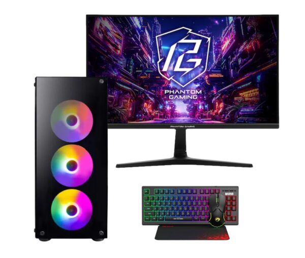 Vengeance GhostOps-X6 Intel i5-14400F/ 32GB DDR4/ 1TB SSD/RTX 4060 8GB/  No OS Gaming PC + ASRock PG25FFT IPS Gaming Monitor 24.5″ FHD