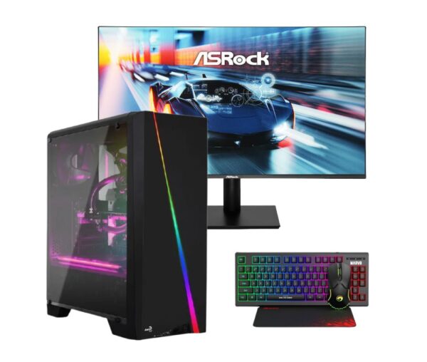 Vengeance Beast-Z2 Ryzen 7-5700G/ 16GB/ 512GB SSD/ No OS Gaming PC + ASRock CL25FFA IPS Gaming Monitor 24.5"