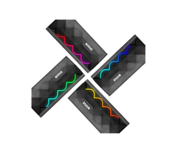 Marvo SG-269 Ηχεία Υπολογιστή 2.0 με RGB Φωτισμό και Bluetooth σε Μαύρο Χρώμα - Image 2