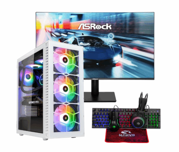 Vengeance Hydra-V22 Ryzen 7-5700X/ 32GB/ 1TB SSD/ RΤX 5060 8GB / No OS Gaming PC + ASRock CL27FFA IPS Gaming Monitor 27″ FHD