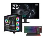 Vengeance Infernal-V3 Ryzen 5-8400F/ 32GB DDR5/ 1TB SSD / RTX 5050 8GB/ No Os Gaming PC + Gigabyte GS25F2 25" FHD Gaming Monitor ( US Keyboard )