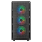CC-COUGAR Case AIRFACE PURE RGB Tempered Glass Middle ATX Black (4x120mm RGB fans preinstalled) - Image 2