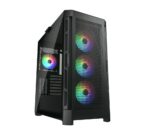 CC-COUGAR Case DUOFACE PRO RGB Tempered Glass MiddlePlus ATX Black (4x120mm ARGB fans preinstalled, 2 Front Panels) - Image 2