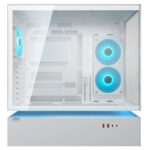 CC-COUGAR Case CFV235 Tempered Glass Middle ATX White (1x240mm , 1x 120mm ARGB fans preinstalled) - Image 3