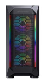 CC-COUGAR Case MX410 Mesh-G RGB Tempered Glass Middle ATX Black (4x120mm RGB fans preinstalled) - Image 2