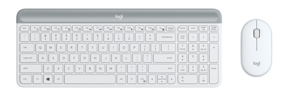 176-83-LODMK470W LOGITECH Keyboard/Mouse Wireless MK470 White - Image 1