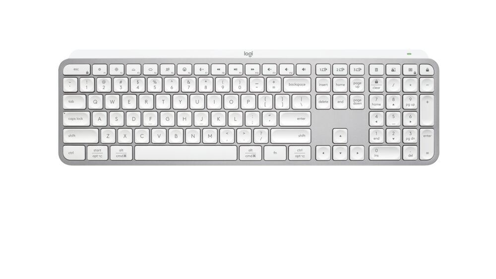 176-83-LOKMXKEYSPG LOGITECH Keyboard Illuminated Wireless MxKeys S Pale Grey - Image 1