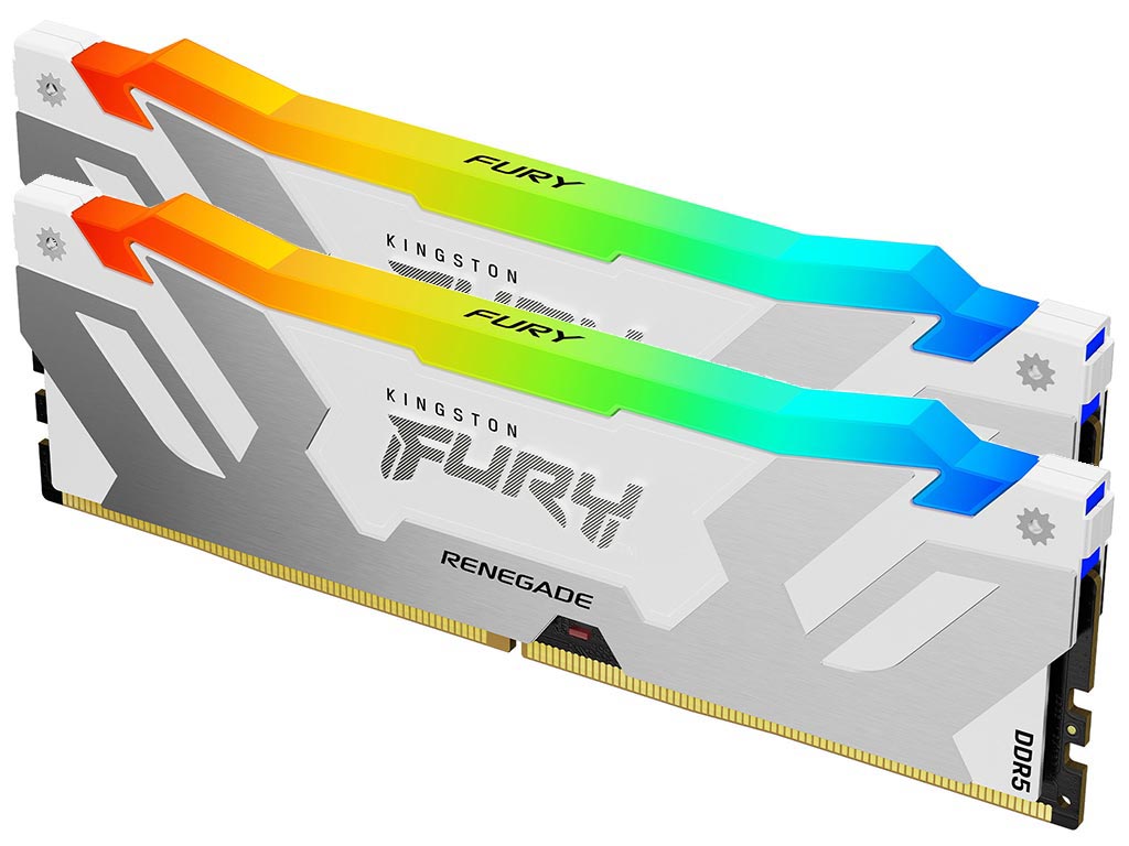 190-30-KG72F32RRG KINGSTON Memory KF572C38RWAK2-32 FURY Renegade WHITE RGB DDR5, 7200MT/s, 32GB kit of 2 - Image 1