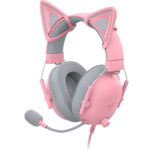 Razer Kitty Ears V2 Quartz Pink - Clip-on Kitty Ears for Headsets - Universal Fit - Image 3