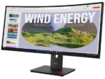 LENOVO Monitor ThinkVision T34WD-40 34'' WQHD VA, Curved, RJ45, HDMI, USB-C, Display Port, Height adjustable, 3YearsW - Image 3