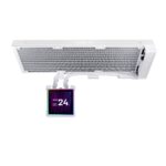 Lian Li Hydroshift II LCD-S 360N White - Fanless AIO CPU Cooler - 3.4" Screen - 1851/1700, AM5/AM4 - Image 2