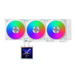 Lian Li Hydroshift II LCD-S 360CL White - RGB AIO CPU Cooler - 3.4" Screen - 1851/1700, AM5/AM4