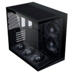 Lian Li O11D Mini V2 FLOW BLACK - ATX PC GAMING CASE - 5x FANS - IMPROVED AIRFLOW - GPU SUPPORT BRAC - Image 2