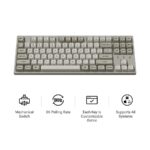 Keychron C1 Pro (C1PX-M3) QMK/VIA Mechanical Brown Sw. - 8K Polling Rate Hot Swap. 80% US Retro RGB - Image 2