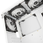 Kolink Observatory HF Glass ARGB Midi Tower Case - White (with 6 ARGB fans - 3x140mm & 3x120mm ) - Image 4
