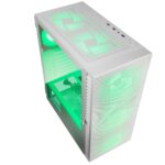 Kolink Observatory HF Mesh ARGB Midi Tower Case - White (with 6 ARGB fans - 3x140mm & 3x120mm ) - Image 2