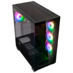 Kolink Unity Arena ARGB Midi Tower Showcase - Black E-ATX 420mm clearance with 4 ARGB Fans - Image 2
