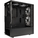 Kolink Observatory MX Mesh ARGB Midi Tower Case - Black (with 5 ARGB fans - 2x140mm & 3x120mm) - Image 4