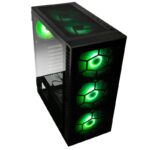 Kolink Observatory HF Plus Glass ARGB PWM Midi Tower Case Black with 6 ARGB PWM Fans (5x140mm 1x120) - Image 2