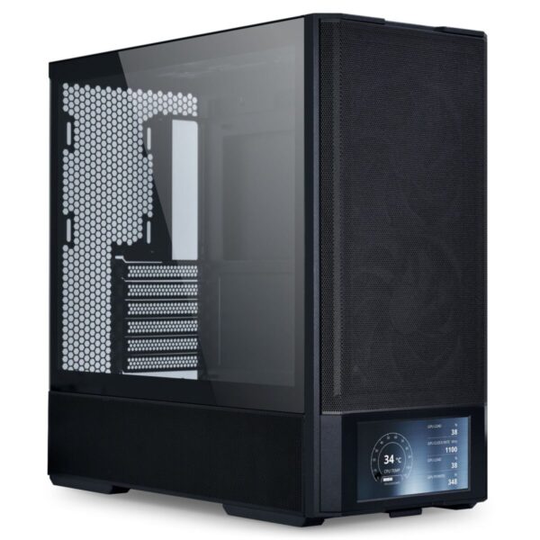 Lian Li LANCOOL 207 DIGITAL Black - 6" LCD Screen - ATX PC Case (4 FANS) 2 x 140mm & 2 x 120mm PWM