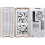 Lian Li LANCOOL 217 White - Wood Accent - ATX PC Case (5 FANS) 2 x 170mm, 1 x 140mm & 2 x 120mm PWM - Image 4