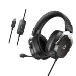 QCY Heroad VT200 Pro 7.1 Black USB PlayStation & PC Gaming Headset 53mm Metal Headband PS4/PS5/PC