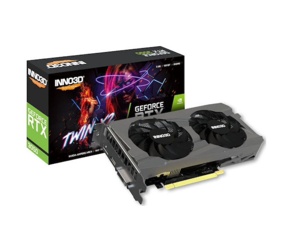 Inno 3D GeForce RTX 3050 6GB GDDR6 Twin X2 V2 Κάρτα Γραφικών Inno 3D GeForce RTX 3050 6GB GDDR6 Twin X2 V2 Κάρτα Γραφικών - Image 1