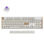 Keychron K10 HE (K10H-Q1) Special Wood Edition White Wireless Magnetic Hall Effect RGB 100% US