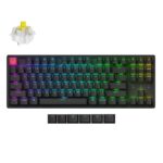 Keychron K8 V2 (K8X-J4) QMK Wireless Mechanical Keyboard Banana Switch HotSwap RGB 80% US Lay Alumin