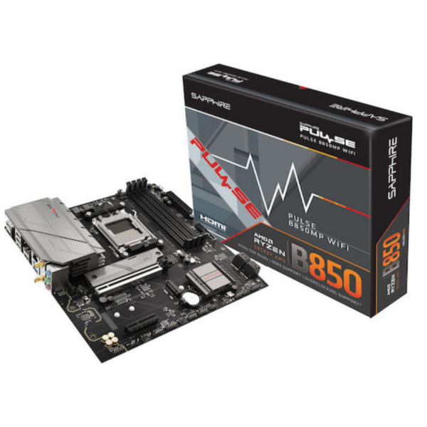 Sapphire Pulse B850M Wifi Motherboard Micro ATX με AMD AM5 Socket