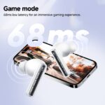 QCY Melobuds Neo Orange - TWS BT Earbuds with LED Display, Dual Connection, Anti-air calls 7h - Image 4
