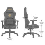ANDA SEAT Gaming Chair PHANTOM-3 Large Black Fabric - Image 3
