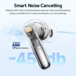 QCY Melobuds N50 ANC White - 45db ANC TWS Earbuds 6 mic ENC, IPX4 BT5.4 - Image 3