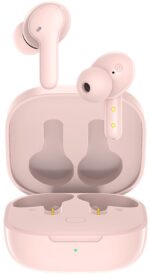 QCY T13 TWS PINK Dual Driver 4-mic noise cancel. True Wireless Earbuds - Quick Charge 380mAh - Image 2