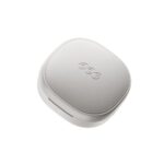 QCY Air White Semi-Ear TWS Earbuds, quad Mic ENC multi-point connection, leather grain case - Image 2