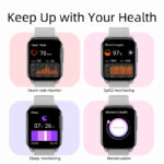 QCY Watch GS S6 Gray - 2,02" large TFT touch, 320x502 60Hz, Call BT Smart Watch IPX8 14day - Image 4