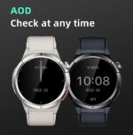 QCY Active GX Watch S12 Black 1,43" AMOLED HD 466x466 Metal Crown & buttons Call HD BT Watch IP68 - Image 3