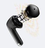 QCY AilyBuds Pro Semi-Ear ANC TWS Black 6 mic & A.I. Noise Cancel. LDAC Audio Ultra HD Multi-point - Image 4