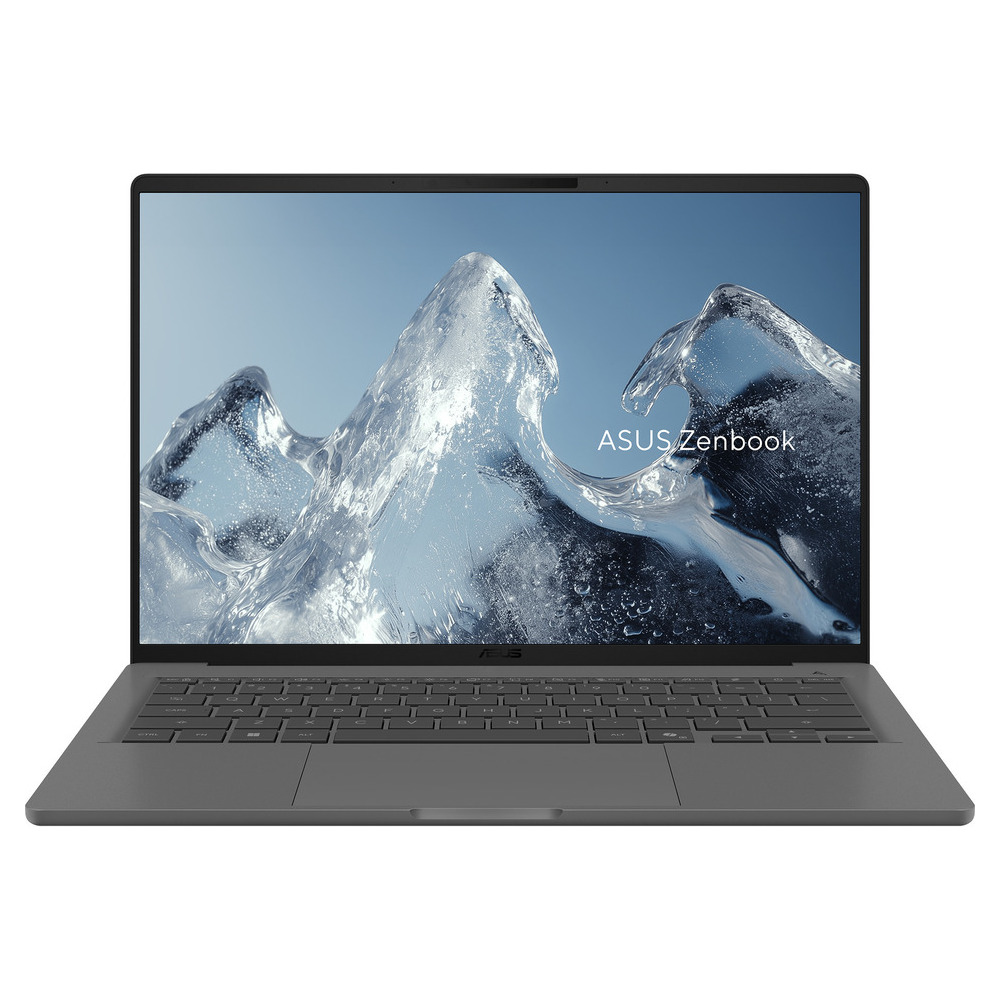 Zenbook_A14_UX3407NA_Product_photo_2G_Iceland_Gray_03 ASUS Laptop Zenbook 14 OLED UX3407QA-QD519W 14.0'' 1920 x 1200 Snapdragon X X1 26 100/16GB/1TB SSD NVMe 4.0/Win 11 Home/2Y/Iceland Gray - Image 1